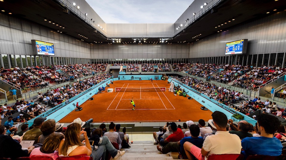 Tennis Match In Progress
