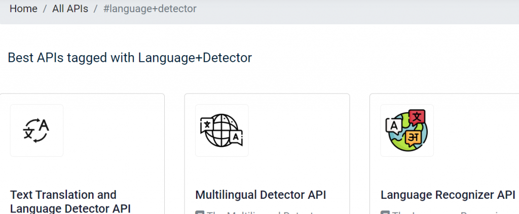 Best APIs Tagged with language+Detector 